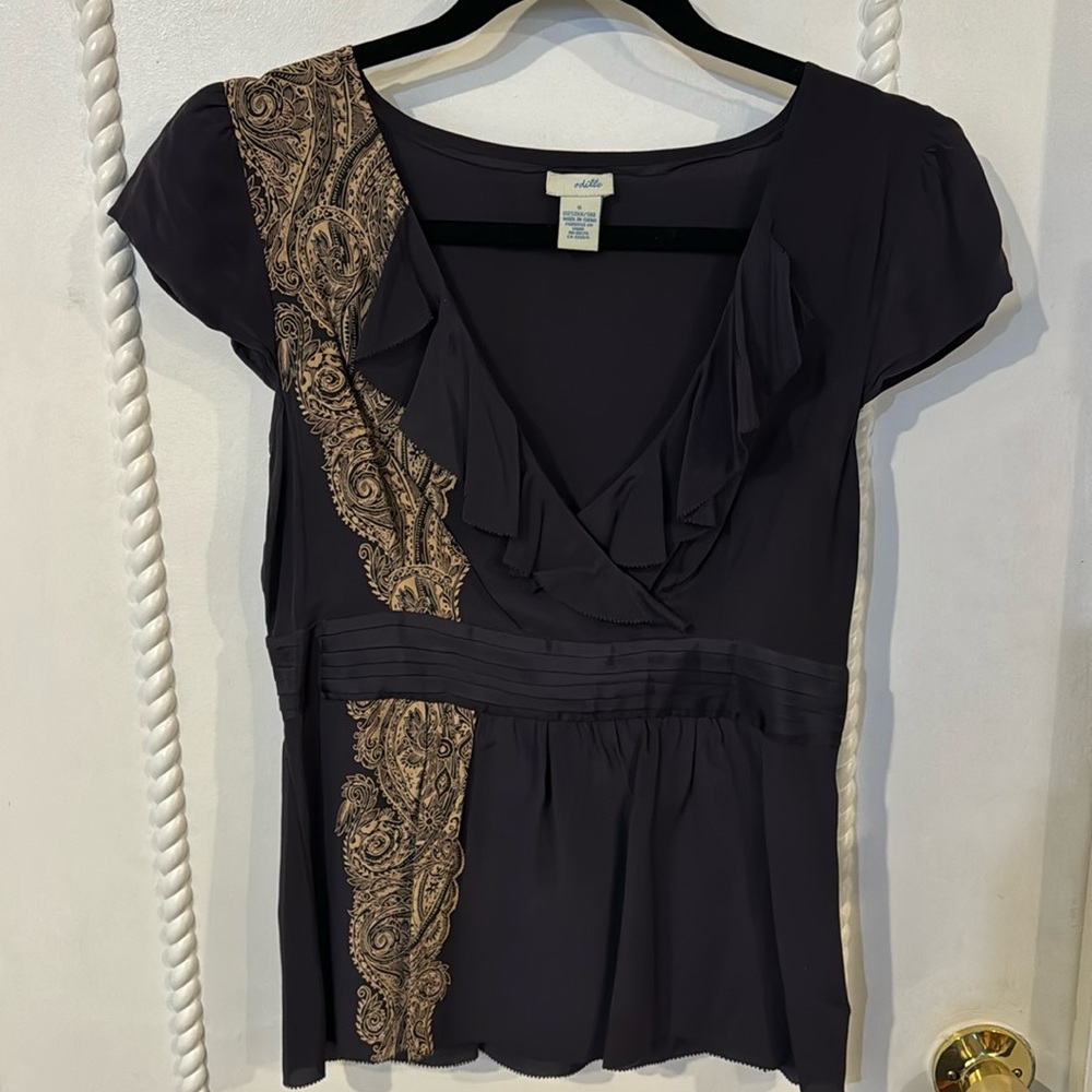 100% Silk Odile for Anthropologie blouse